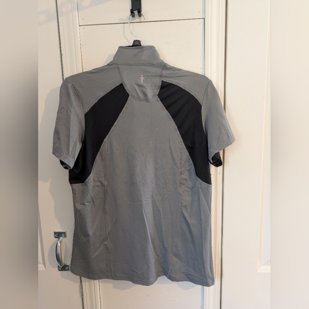 Kerrits Gray and Black Breath Tech Top - Picture 3 of 4